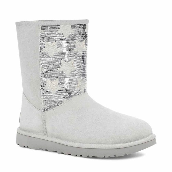 CLASSIC SEQUIN STARS SHORT BOOTS - Picture 2 of 9